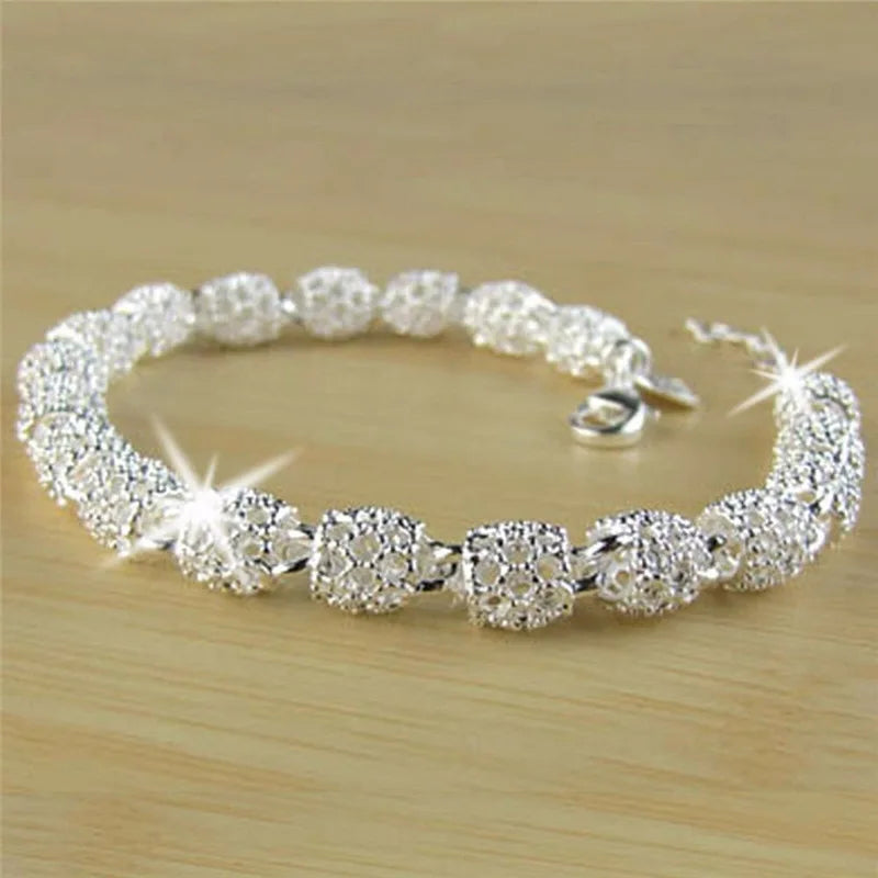 Curve Glam™ Sterling Elegant – Women’s Silver Bracelet