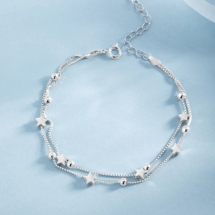Curve Glam™ Sterling Elegant – Women’s Silver Bracelet
