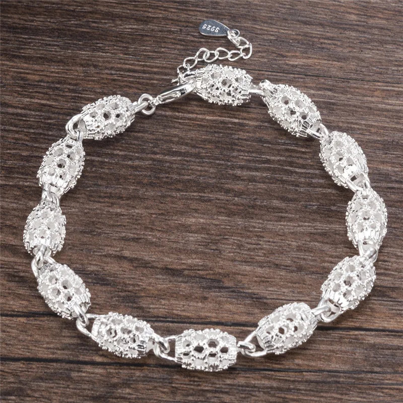 Curve Glam™ Sterling Elegant – Women’s Silver Bracelet