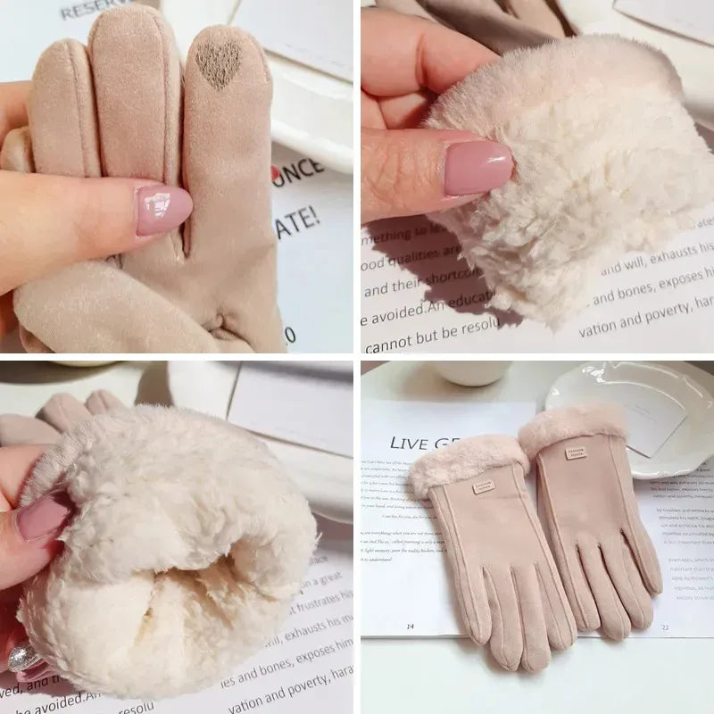 Curve Glam™ Winter Plush – Women’s Thick Gloves