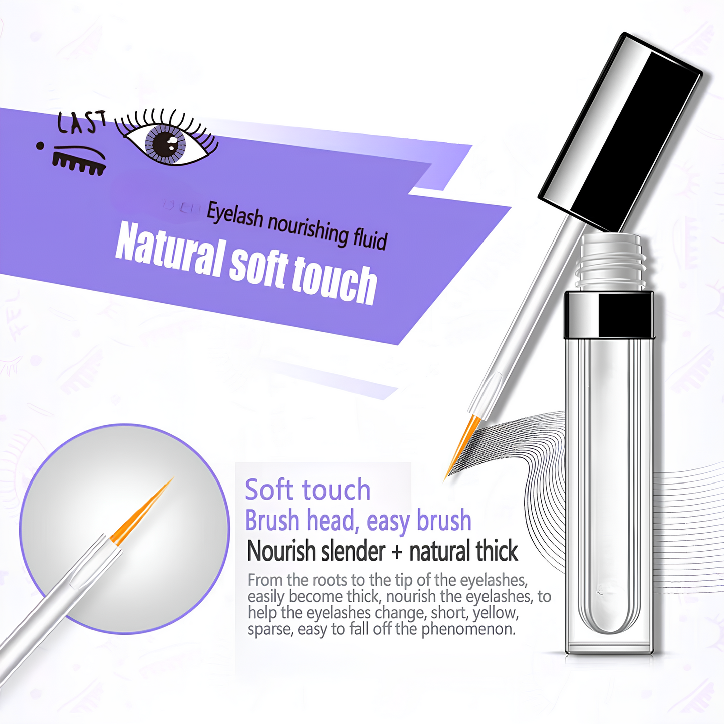 Curve Glam™ Eyebrow Lash – Eyelash Growth Serum