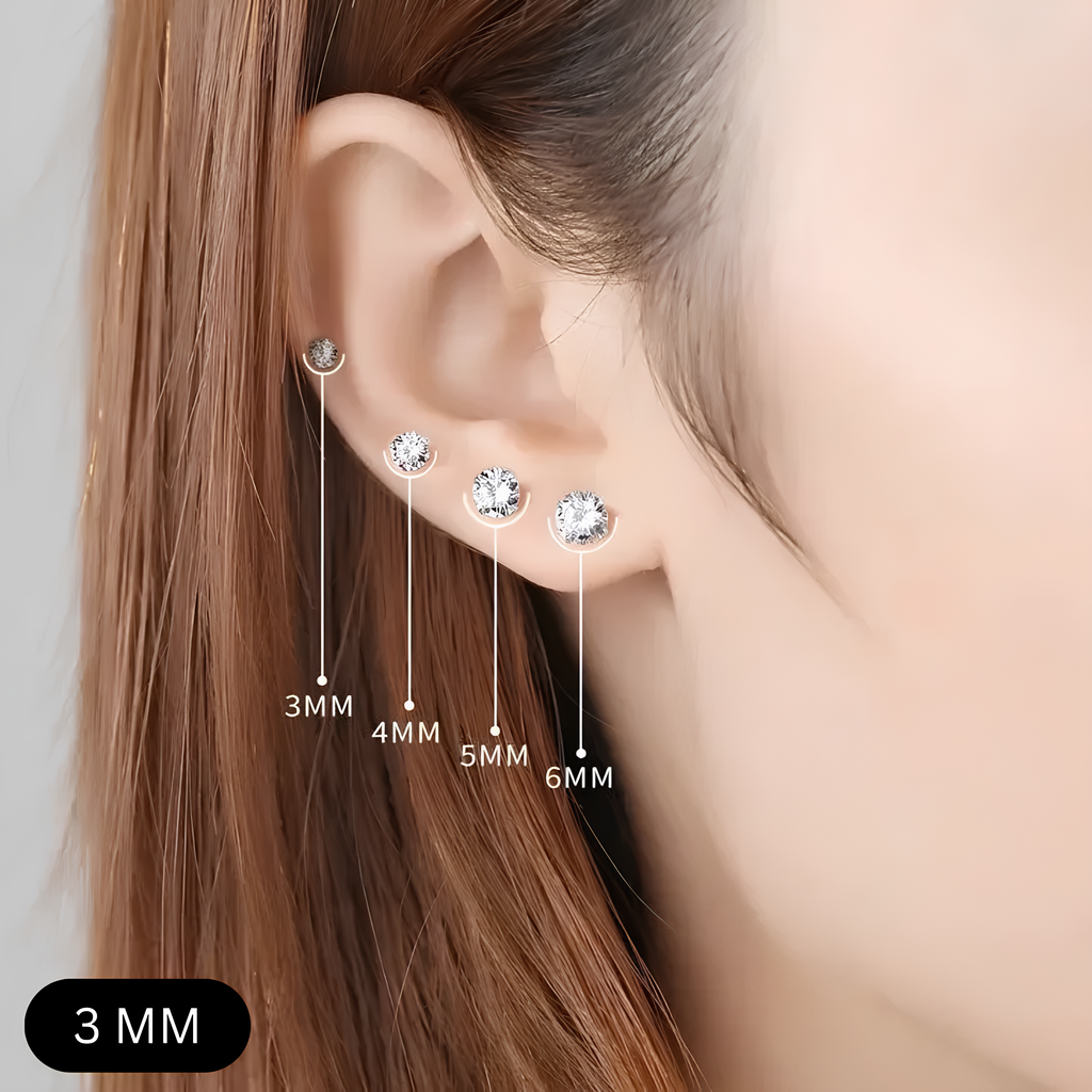 Curve Glam™ Women’s Fashion – Sterling Silver Earrings