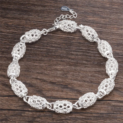 Curve Glam™ Sterling Elegant – Women’s Silver Bracelet